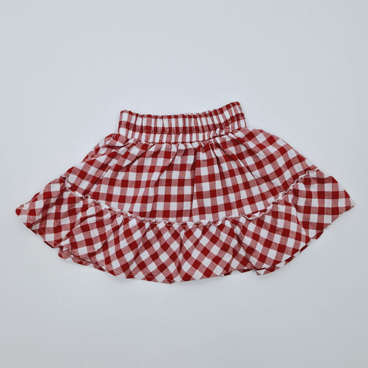 Falda roja a cuadros talla 3 marca people