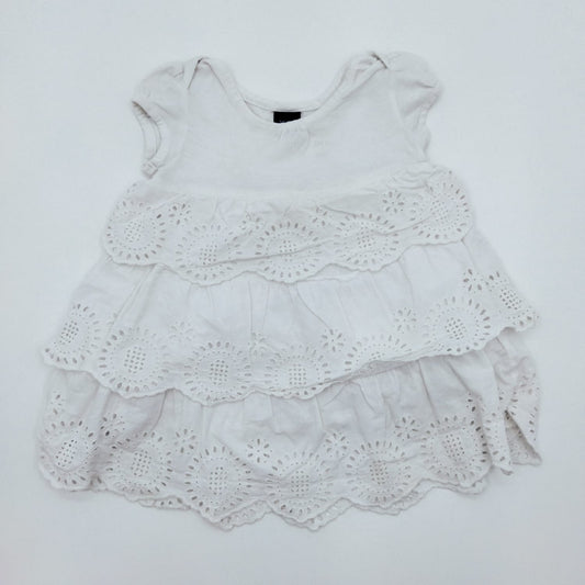 Vestido blanco 12-18M marca Baby Gap