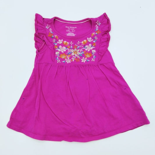 Vestido rosado flores 6T Isaac