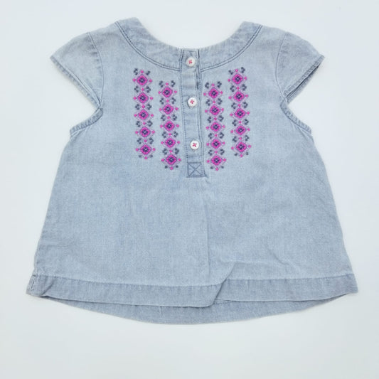 Blusa jeans 6M marca Carters