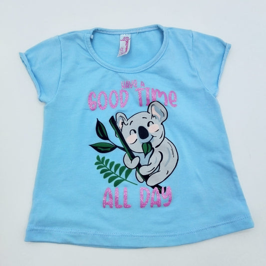 Blusa azul koala 18M