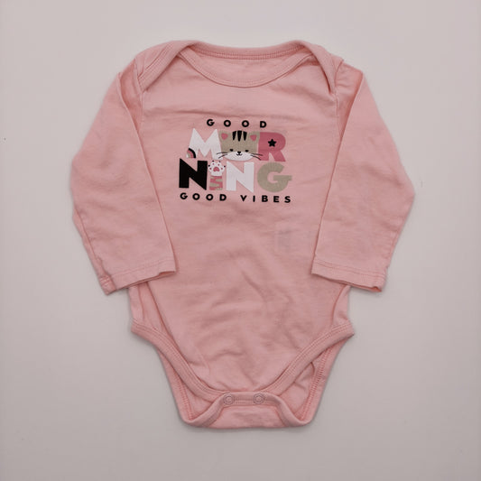 Body rosado de gatica 3-6M marca Offcorss