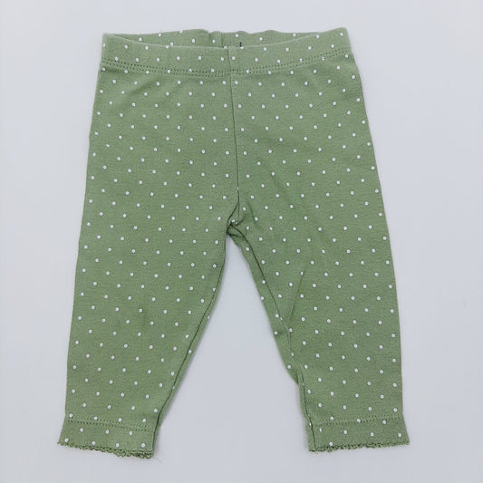 Pantalon verde de puntos 6M marca Carter´s