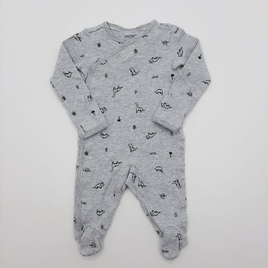 Pijama manga larga gris RN marca Carter´s