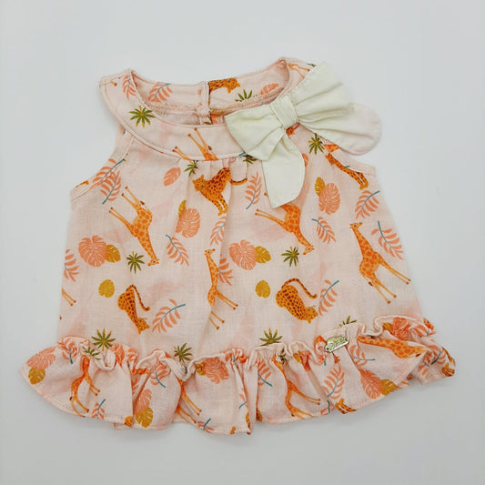 Blusa de jirafas 3-6M marca Cielito