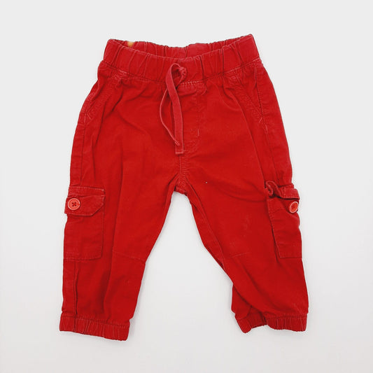 Pantalon rojo 6-9M marca Coqui