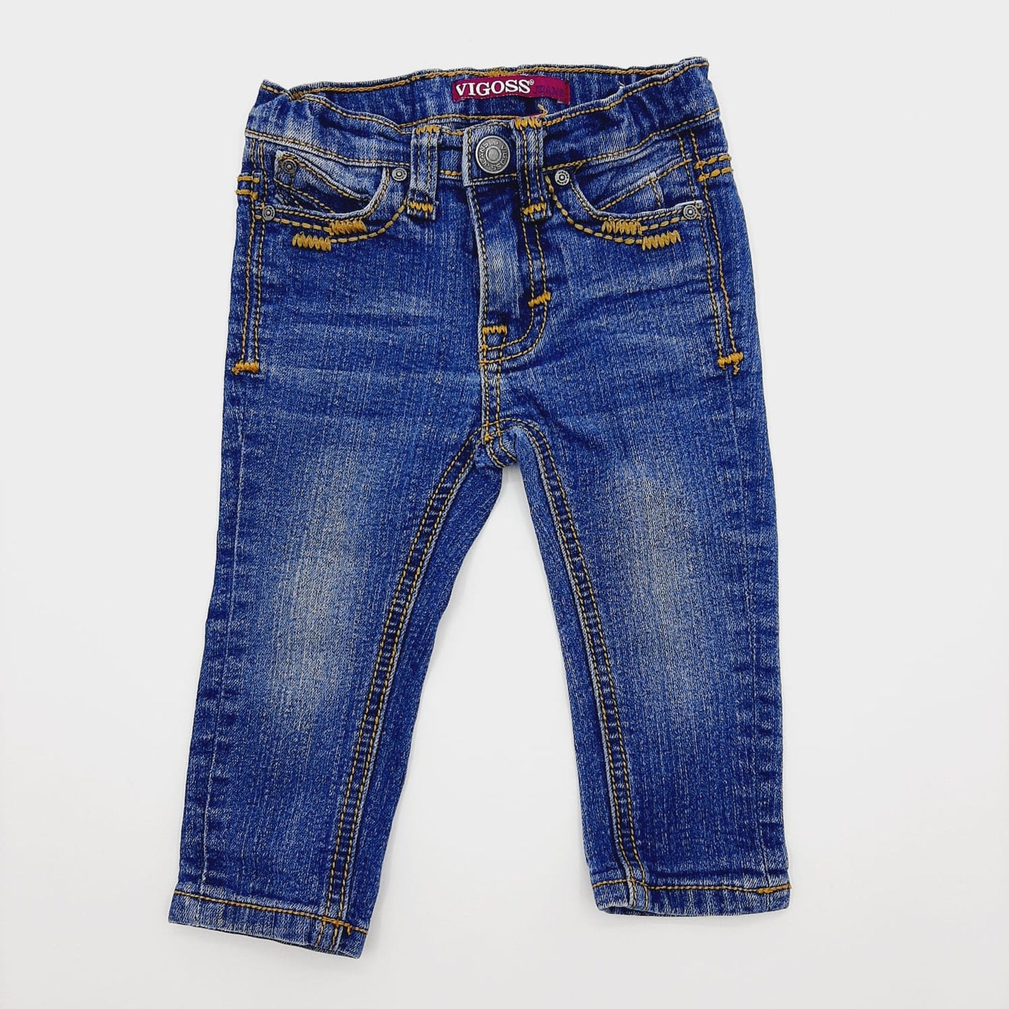 Pantalon jeans de mariposas 12M