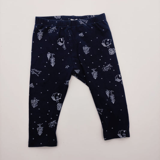 Pantalon azul de casitas 6-9M