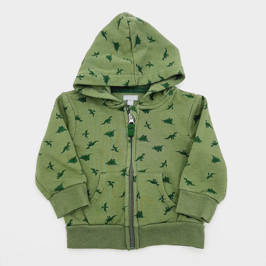 Chaqueta verde de dinosaurios 18M