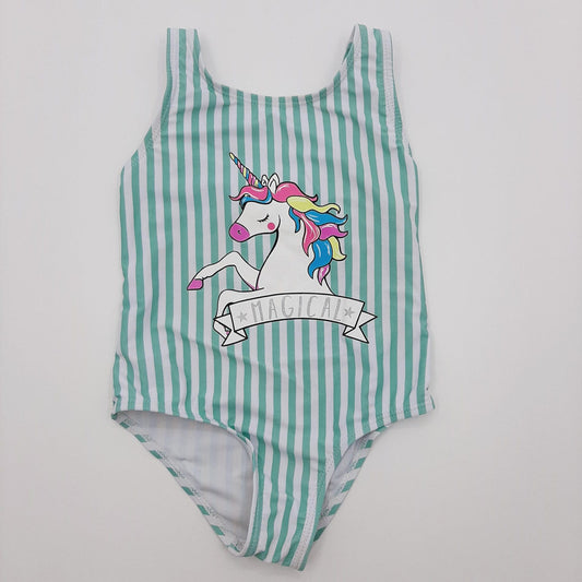 Vestido de año unicornio de rayas 3T marca Primark