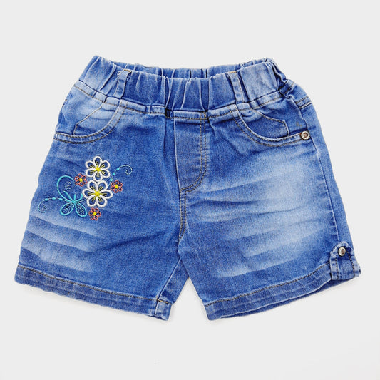 Short en jean flores 4T