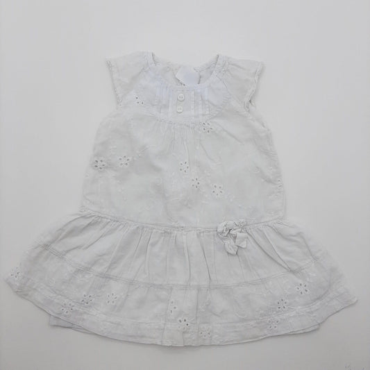 Vestido blanco 12-18M