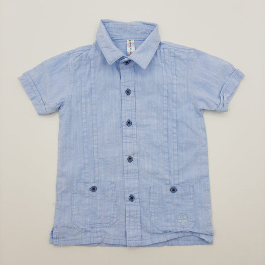 Camisa azul claro bacancitos 3T