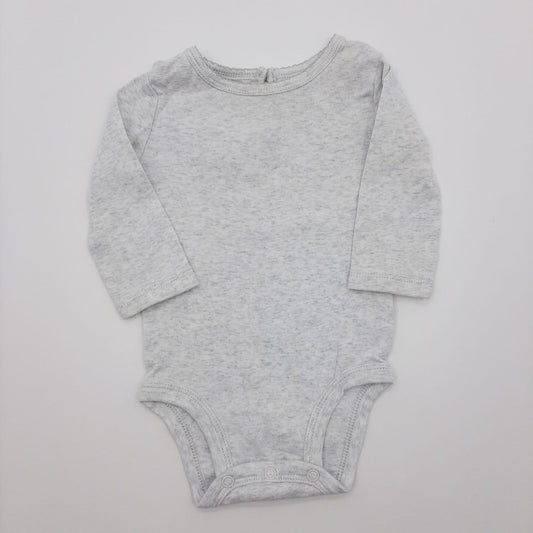 Body gris manga larga 3M marca Carter´s