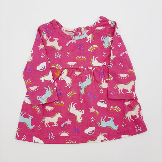 Vestido de unicornio 0-3M marca Wonder Nation