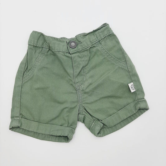 Short verde de boton 6-9M marca Offcorss