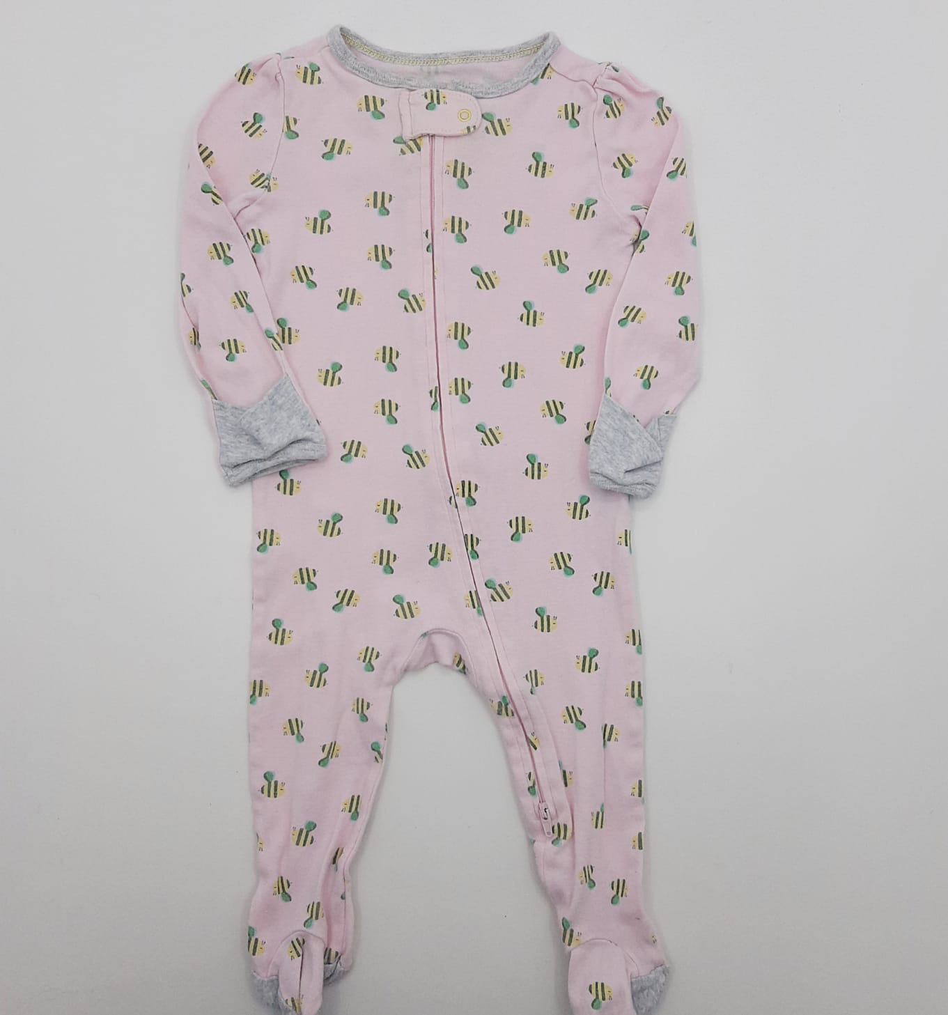 Pijama rosada abejas 6-9M