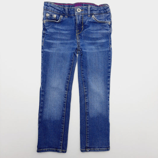 Pantalon de Jean con fucsia 5T Marca Signature