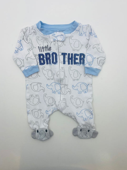 Pijama enteriza de Pies elefantitos RN- Little Brother Marca Koalababy