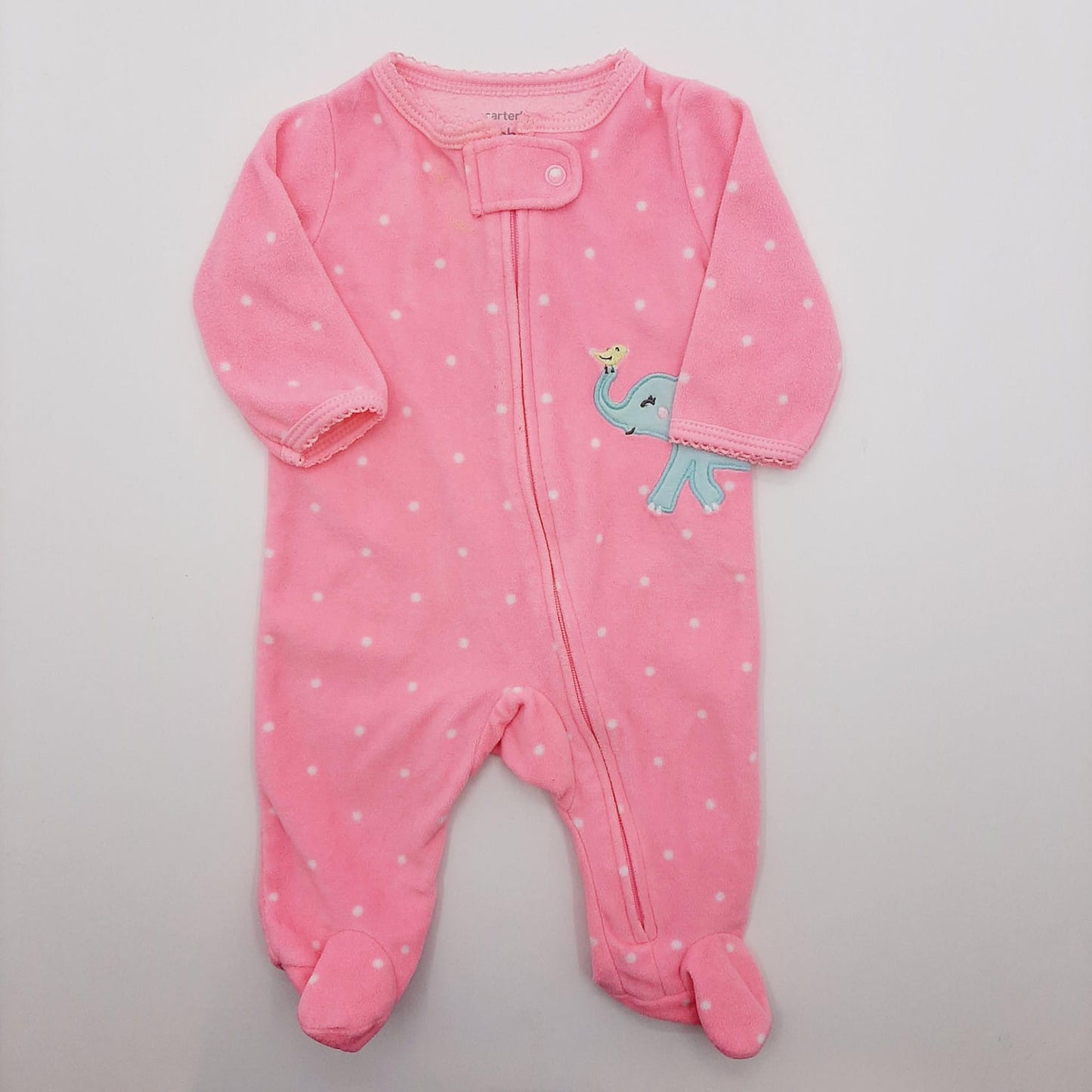 Pijama Rosada de elefantes RN Marca Carters