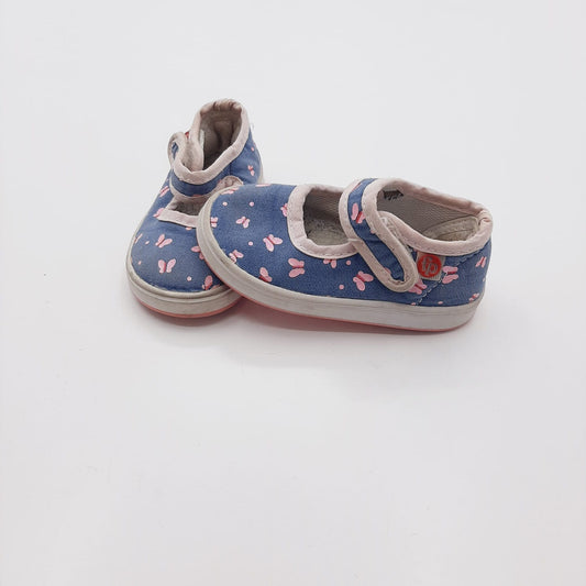 Zapatos azul con rosa de Mariposas Fisherprice Talla 19