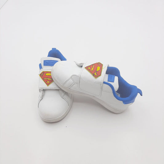 Zapatos Tenis Blancos Superman Marca Offcors Talla 27