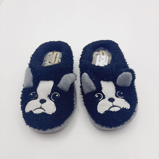 Pantuflas negras de perrito Talla 28