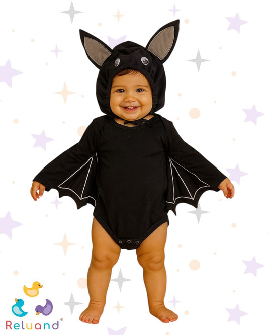 Disfraz de murciélago para bebé, talla 12 a 18 meses.