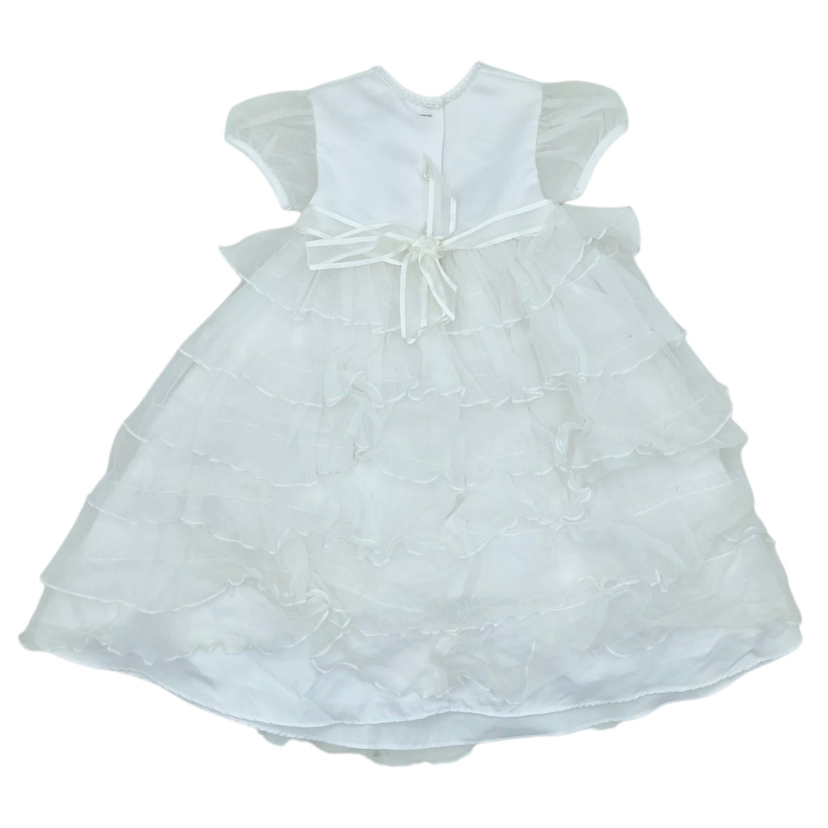 Vestido de baurizo blanco elegante — Talla 6 a 12 meses | Usado