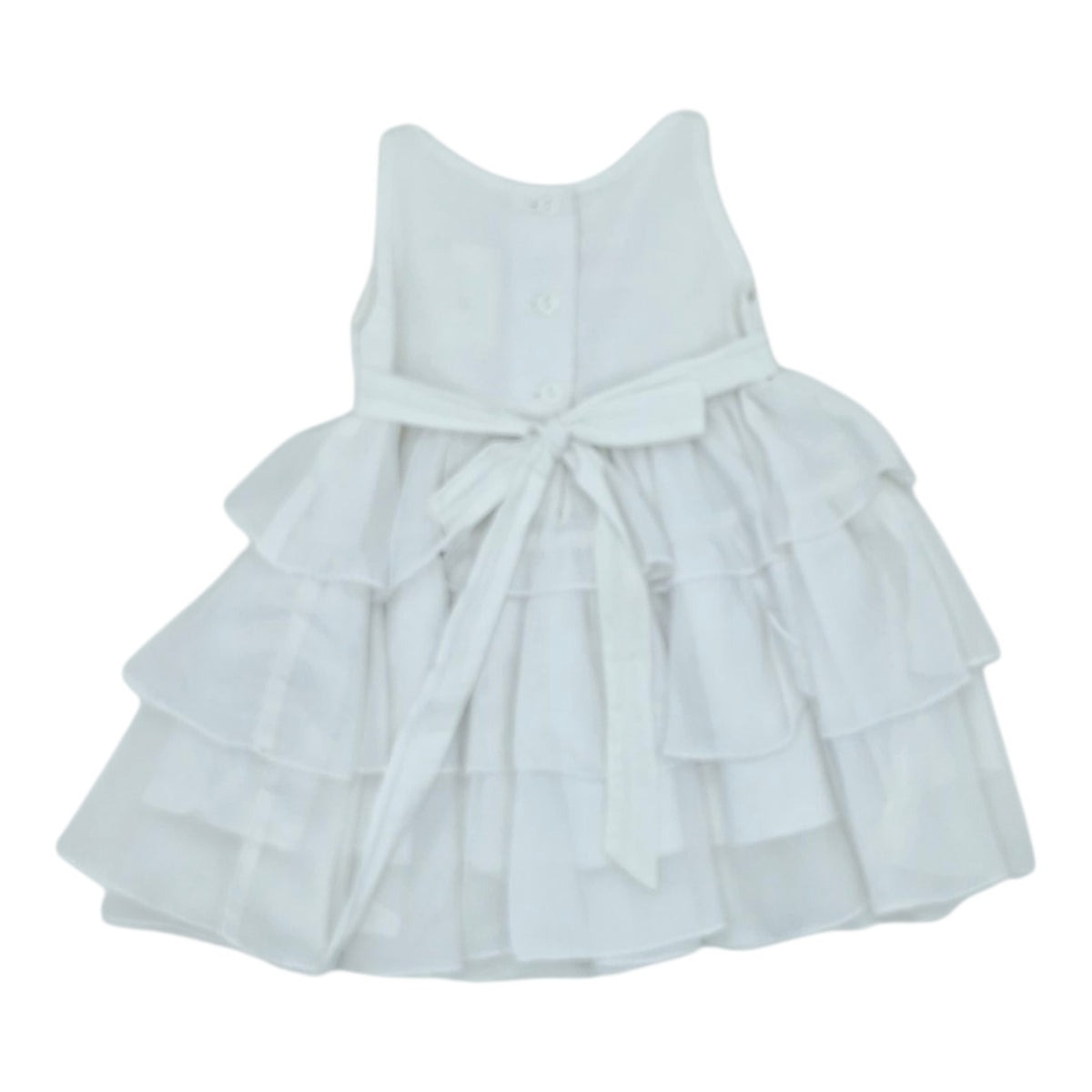 Vestido de gala blanco — Talla 0 a 3 meses | Usado