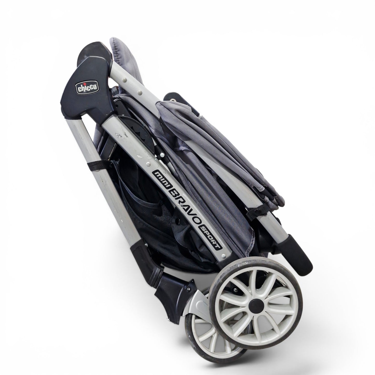 Coche Chicco Mini Bravo Sport Travel System Carbon Gris con Silla de Carro | Usado