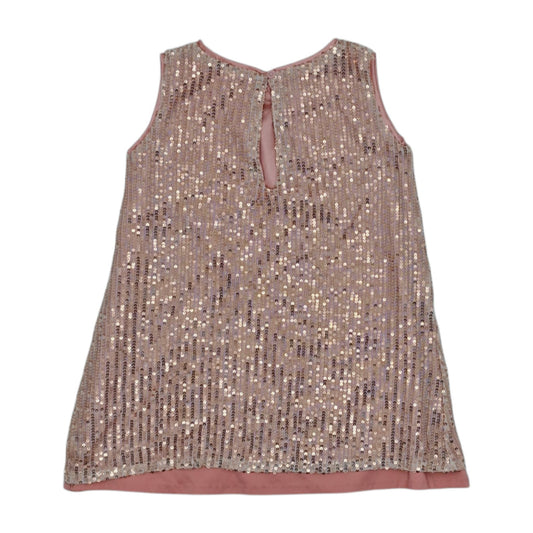 Vestido sin manga con lentejuelas rosado — Talla Talla 2T | Usado