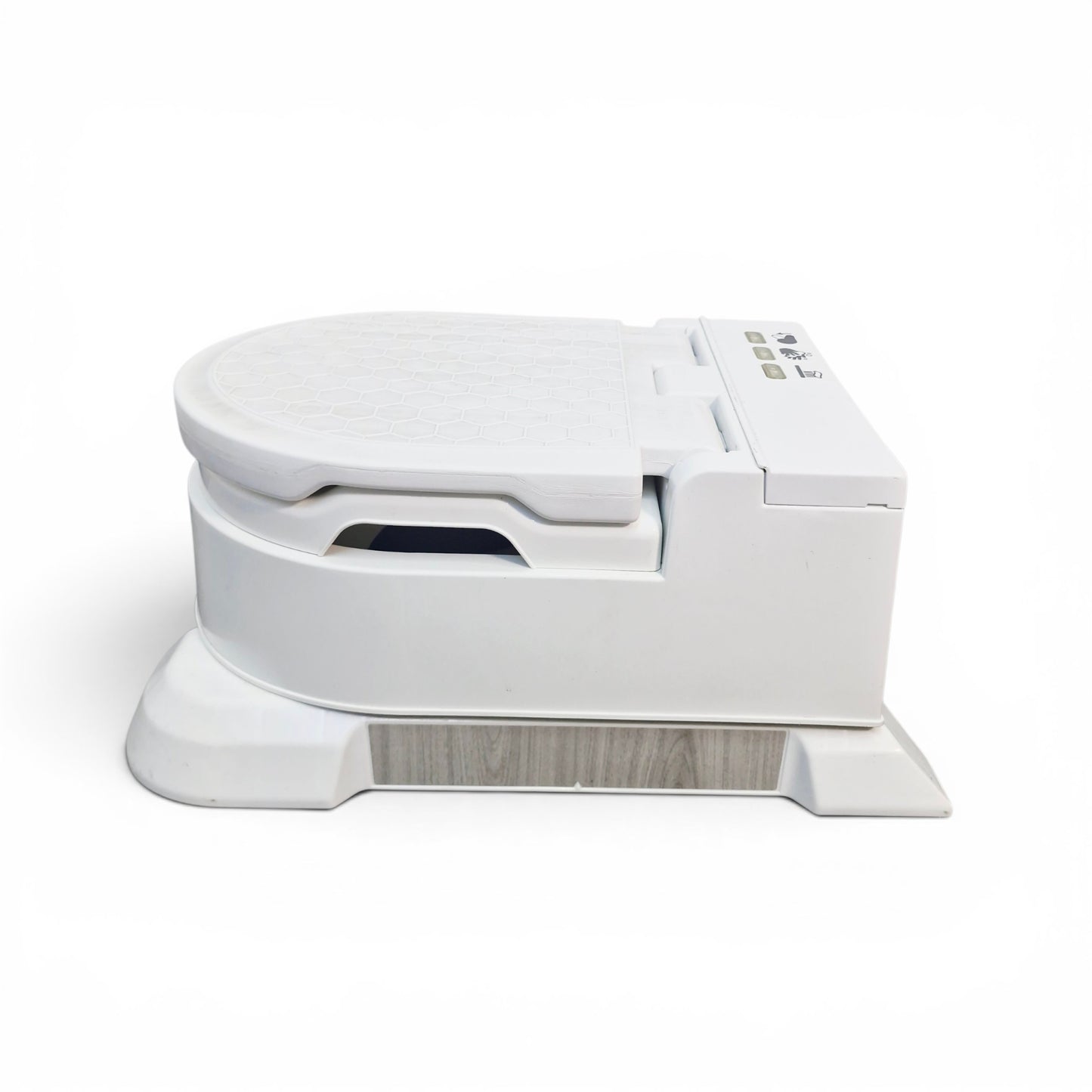 Vasenilla Fisher Price de lujo Blanca 4 en 1 — Con Sonidos Reales de Descarga | Usada