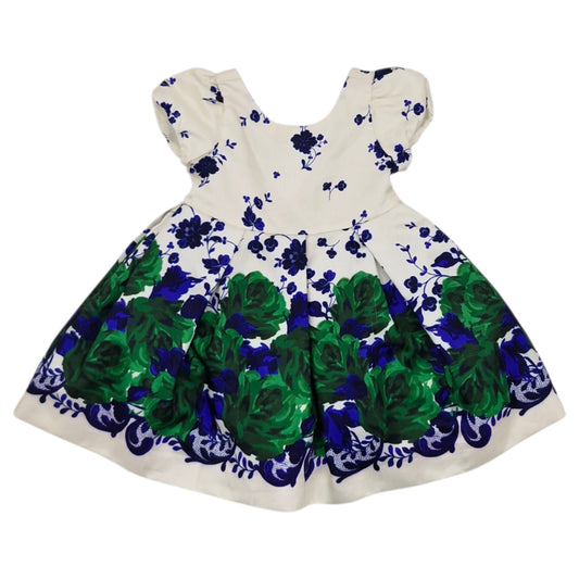 Vestido elegante estampado de flores — Talla 12 a 18 meses | Usado