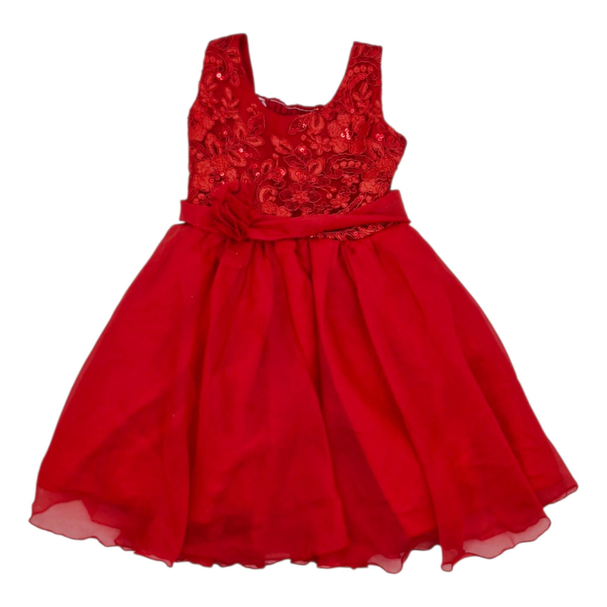 Vestido de gala rojo elegante — Talla Talla 2T | Usado