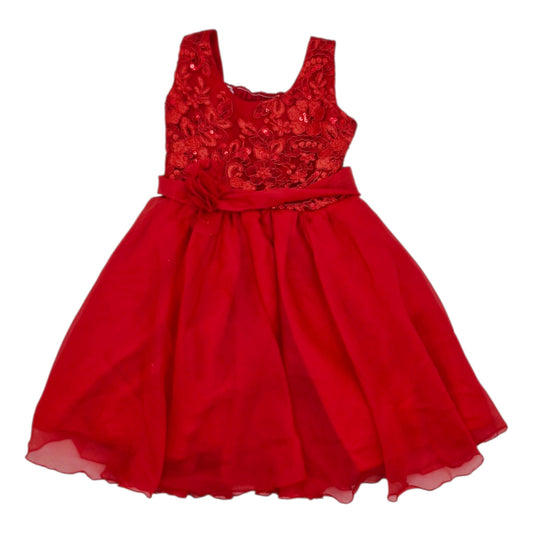 Vestido de gala rojo elegante — Talla Talla 2T | Usado