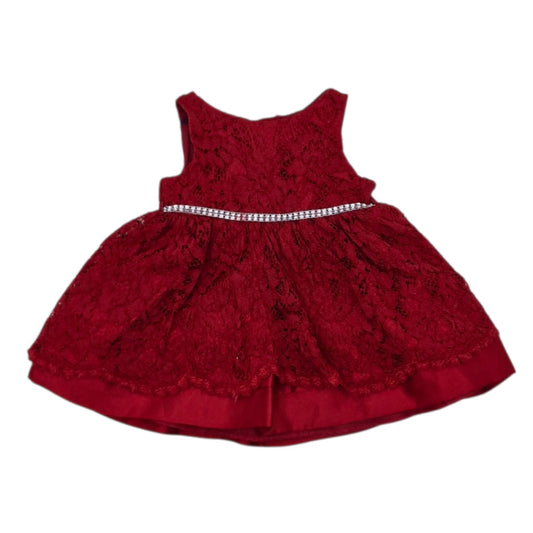 Vestido de gala rojo para bebé niña — Talla 3 a 6 meses | Usado