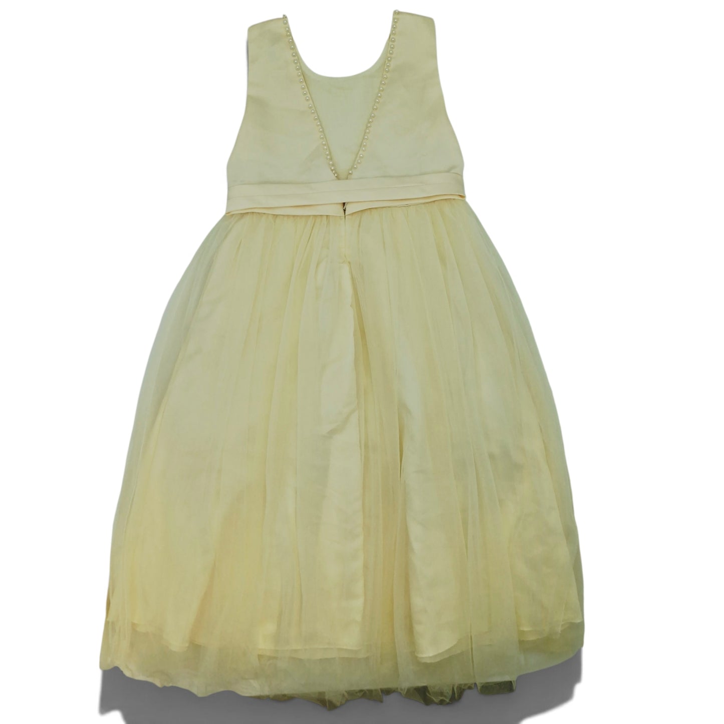Vestido de gala amarillo crema — Talla Talla 9T | Usado