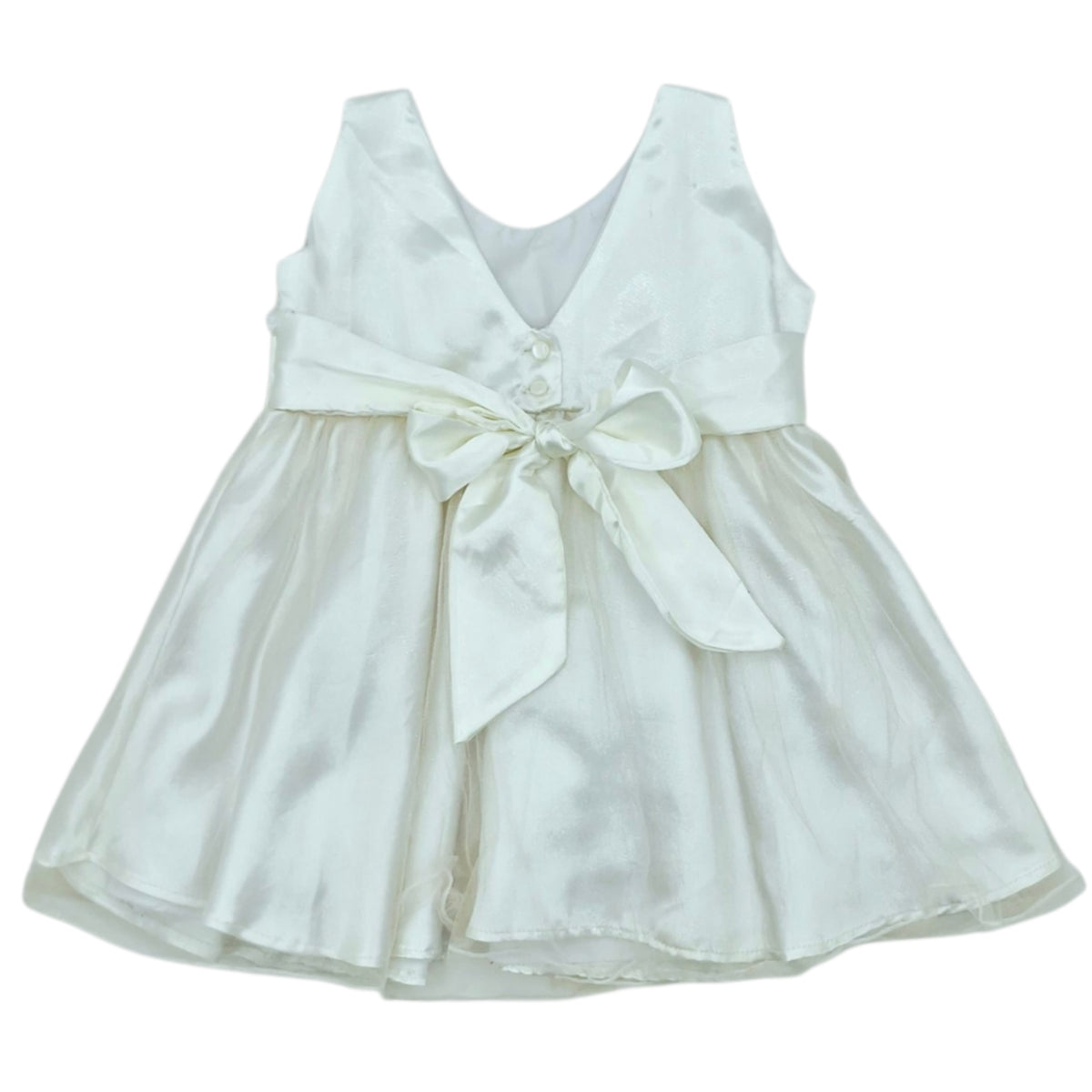 Vestido de gala blanco para niña — Talla 18 a 24 meses | Usado