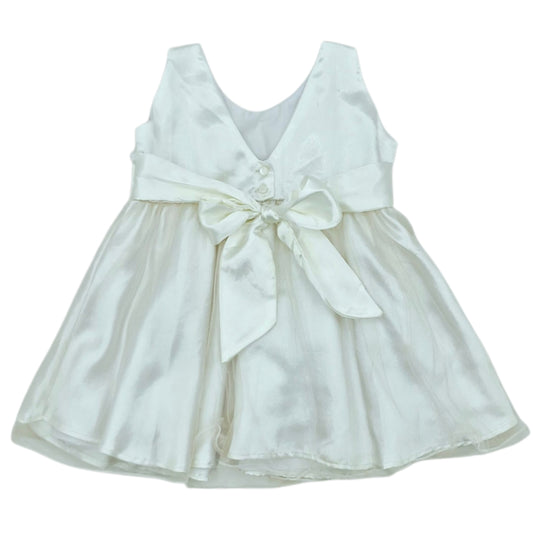 Vestido de gala blanco para niña — Talla 18 a 24 meses | Usado