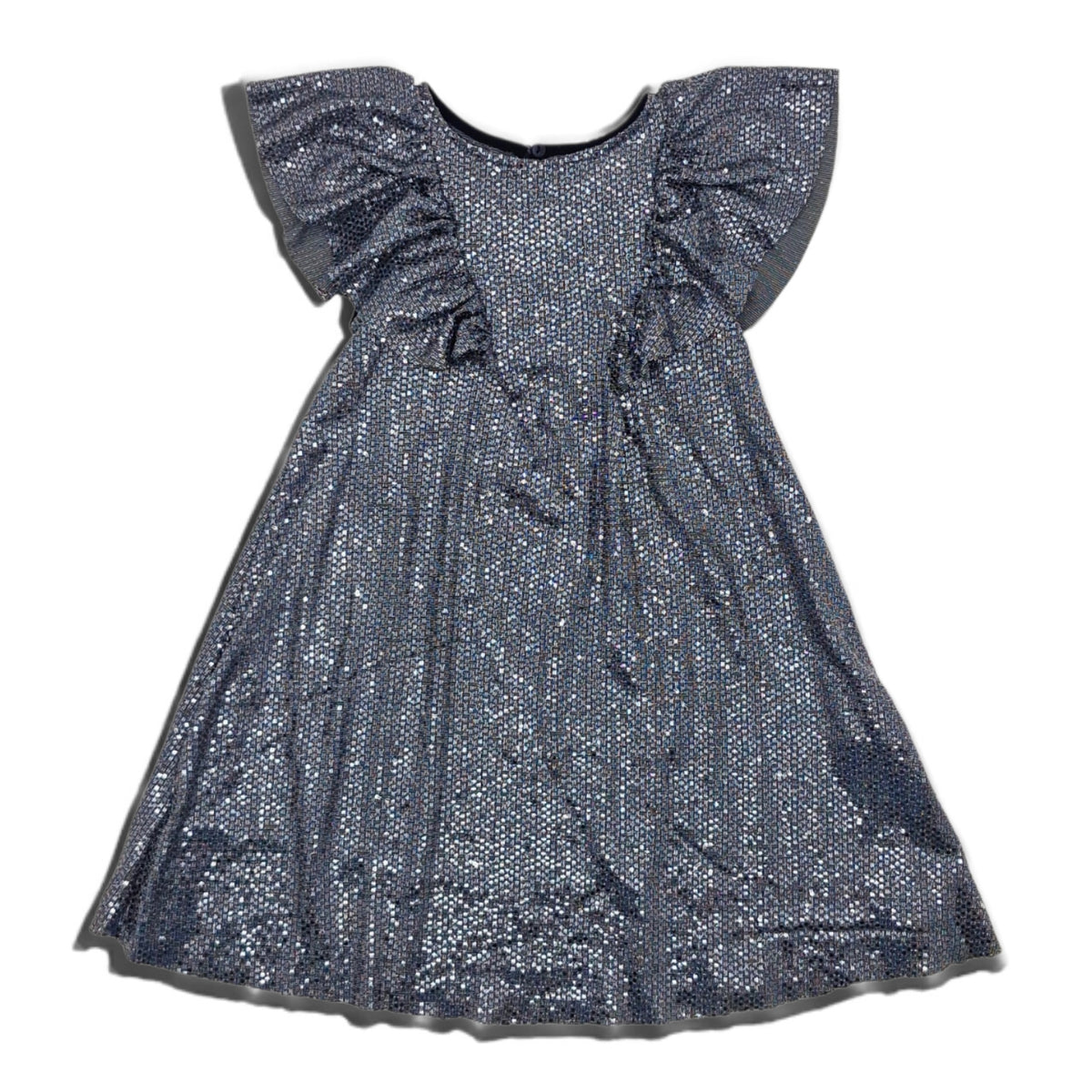 Vestido de gala plateado — Talla 6T | Usado