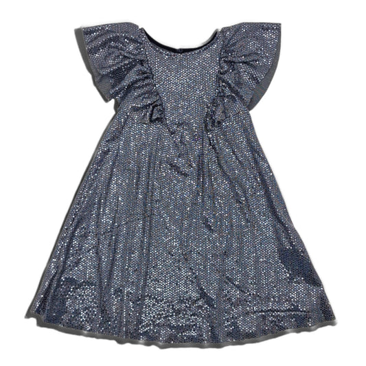 Vestido de gala plateado — Talla 6T | Usado