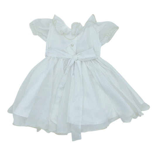 Vestido de gala blanco elegante — Talla 6 a 12 meses | Usado