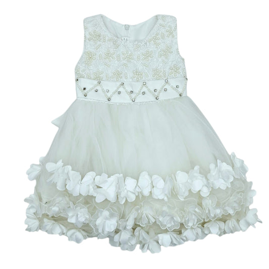 Vestido de gala  blanco sin mangas — Talla Talla 3T | Usado