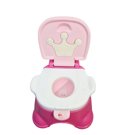 Vasenilla Princesa Fisher Price Tipo Trono Real Rosada — Con Banquito | Usada