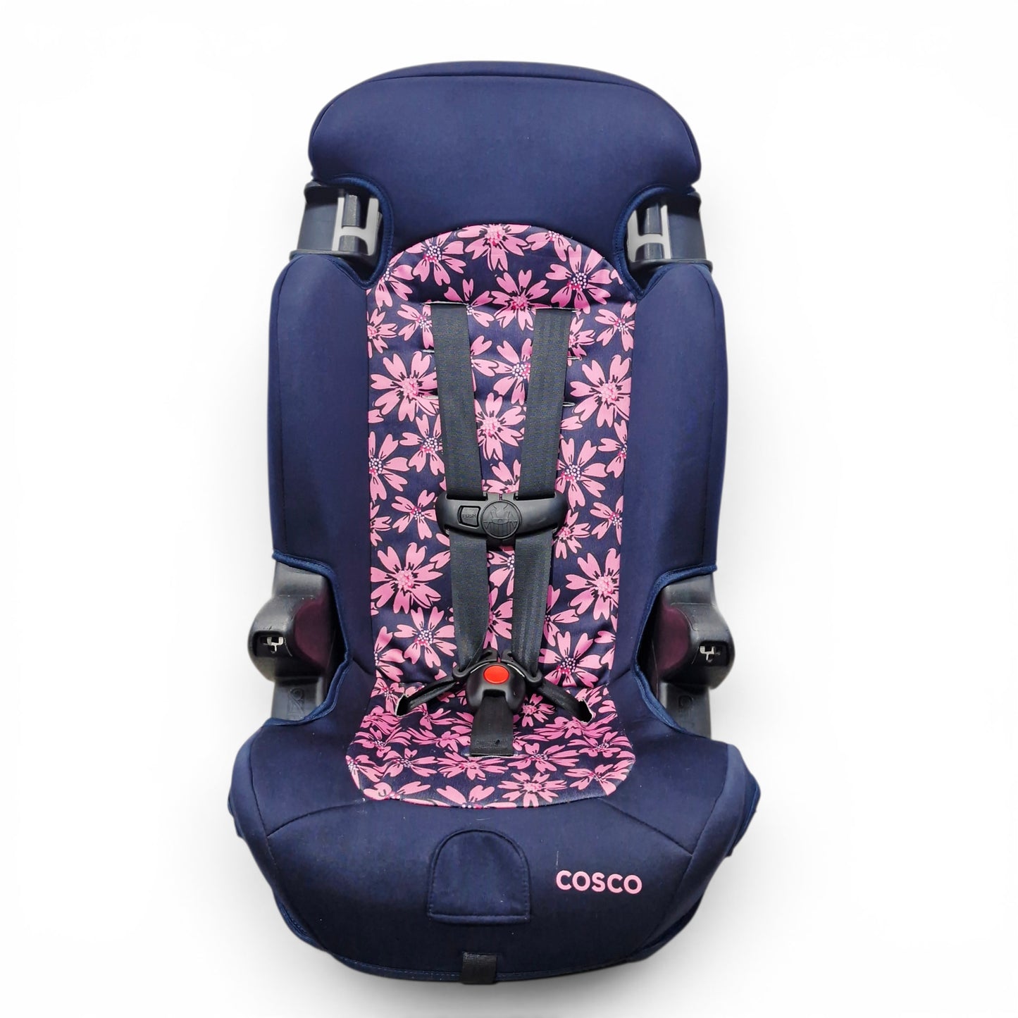 Silla de Carro Cosco Kids Finale 2 en 1 Azul con Flores —| Usada