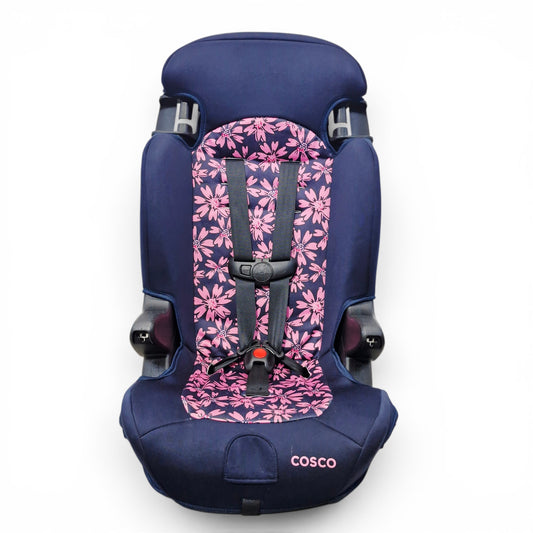 Silla de Carro Cosco Kids Finale 2 en 1 Azul con Flores —| Usada