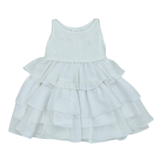 Vestido de gala blanco — Talla 0 a 3 meses | Usado