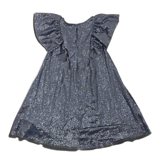 Vestido de gala plateado — Talla 6T | Usado