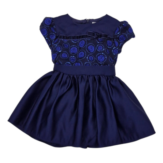 Vestido de gala azul oscuro — Talla 6 a 12 meses | Usado